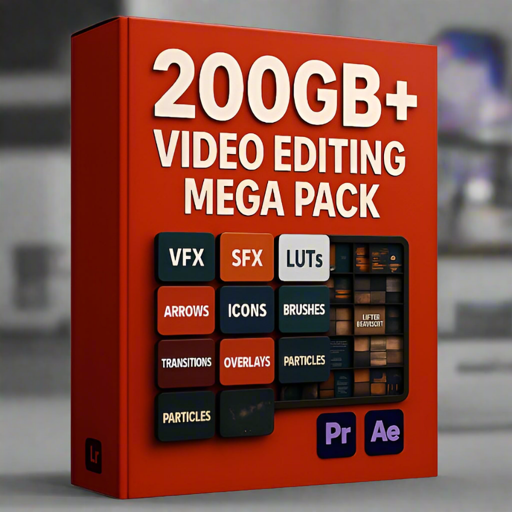 🔥200GB+ VIDEO EDITING MEGA PACK | Level Up Your Videos💯